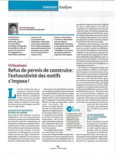 Refus de permis de construire : l'exhaustivité des motifs s'impose
