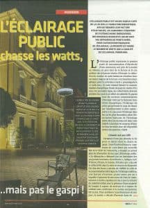 L'éclairage public chasse les watts