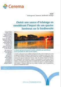 Choisir une source d'éclairage en considérant l'impact de son spectre lumineux sur la biodiversité