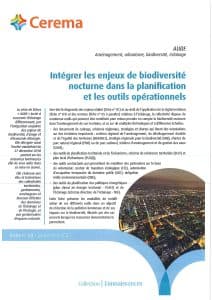 Intégrer les enjeux de biodiversité nocturne dans la planification et les outils opérationnels