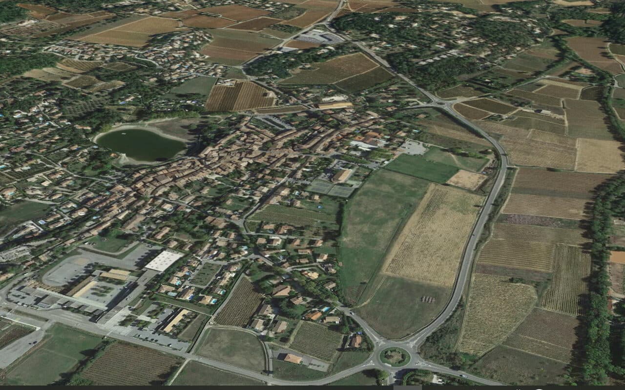 Vue aérienne de Besse