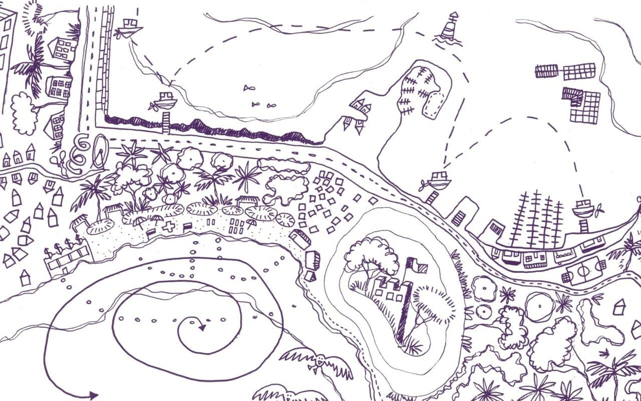 Carte d'arpentage du littoral : le port, CAUE Var